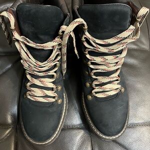 See by Chloe hiking boots in black and dark brown. Size 39, fits like an 8.